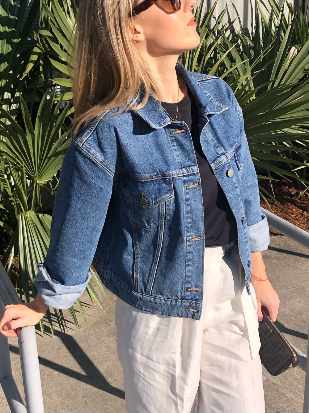 & Other Stories Classic Blue Denim Jacket size 34 (xs)